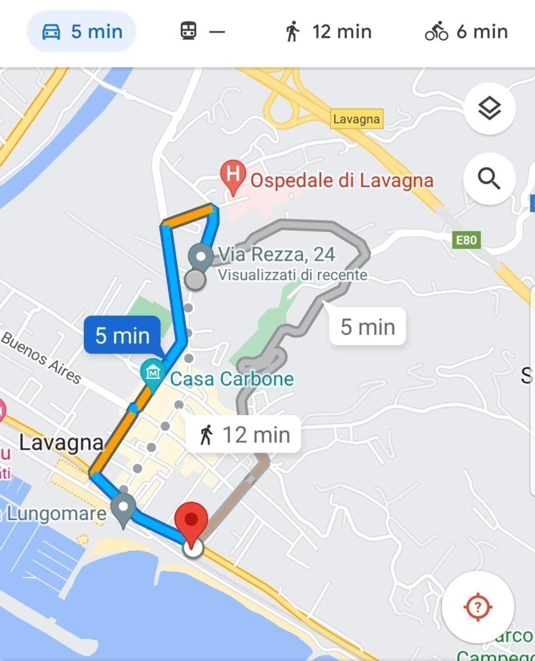 Super Vista Al Grattacielo Di Lavagna Lägenhet Exteriör bild